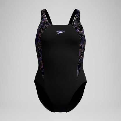 Hyperboom Splice Muscleback Swimsuit Black/Peach | Speedo