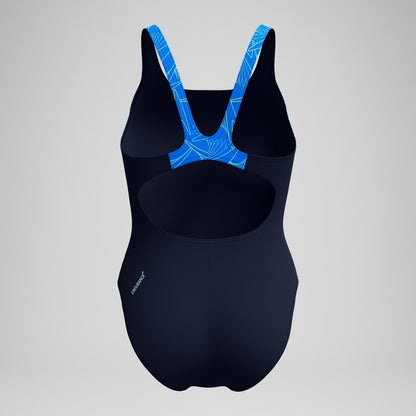 Hyperboom Splice Muscleback Swimsuit Navy/Blue | Speedo