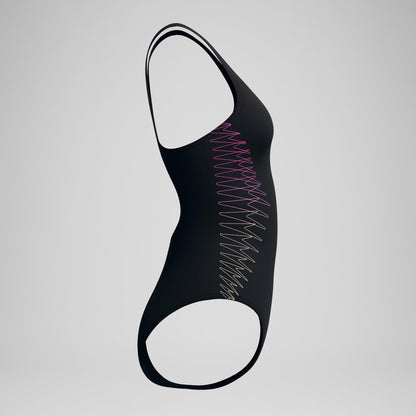 Placement Muscleback Swimsuit Black/Orange | Speedo