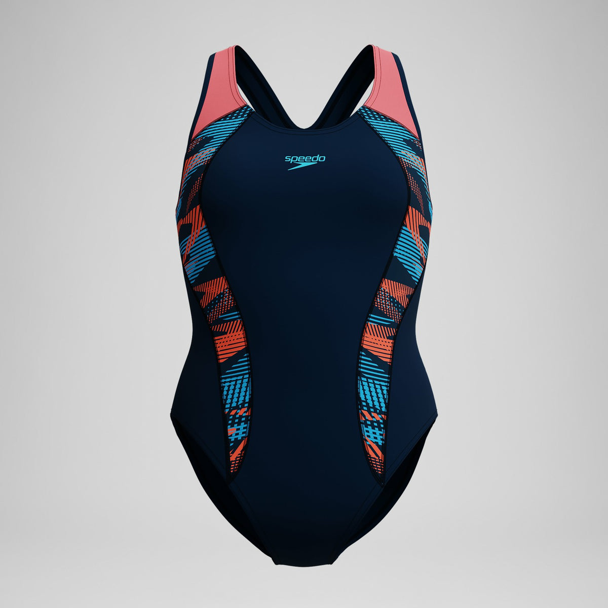 Placement Swimsuit Navy/Coral | Speedo