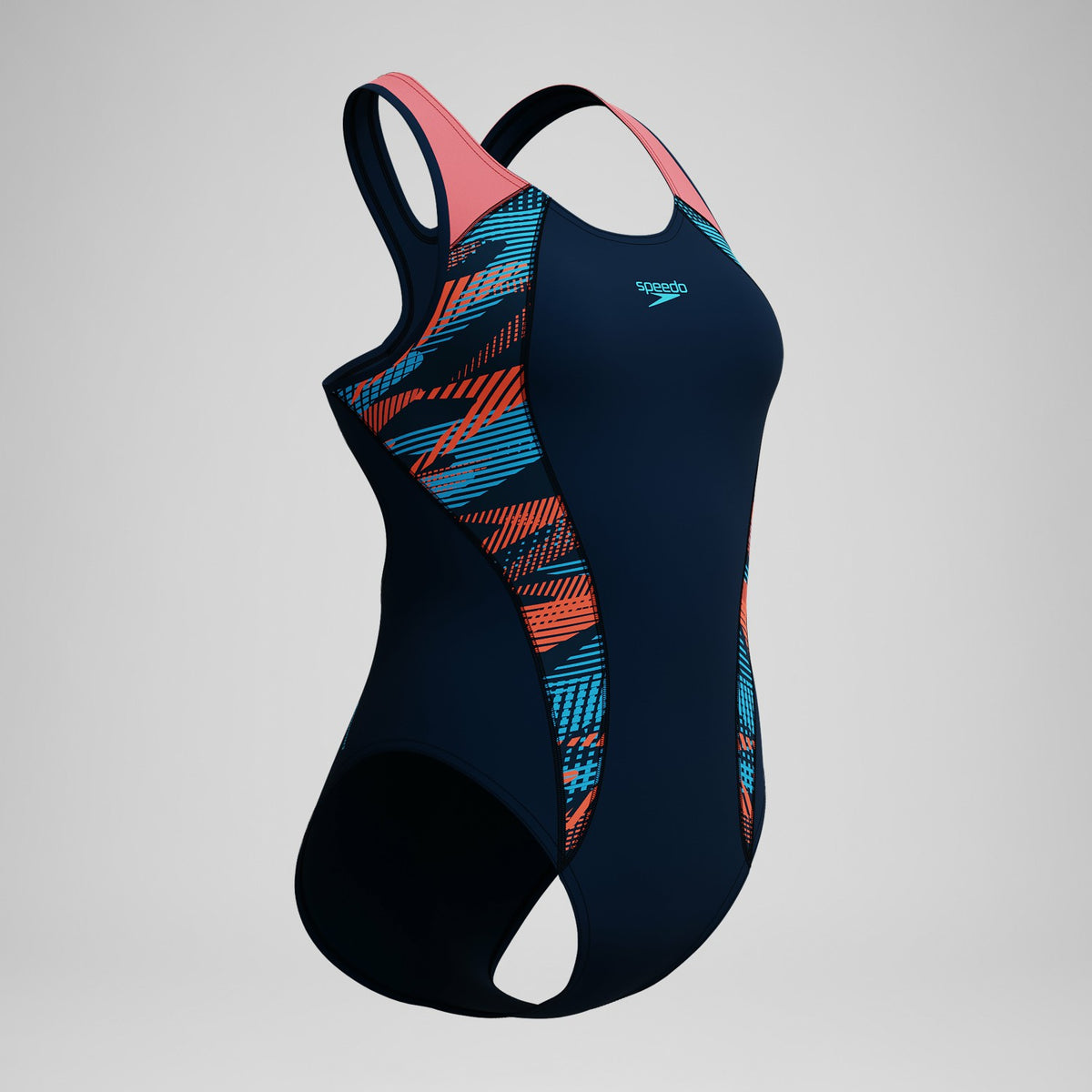 Placement Swimsuit Navy/Coral | Speedo