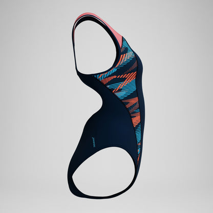 Placement Swimsuit Navy/Coral | Speedo