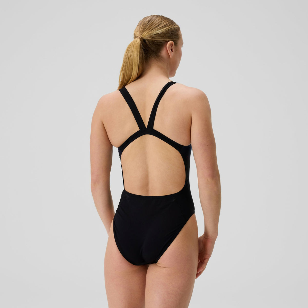 Club Training Printed Leaderback One Piece Black/Pink | Speedo