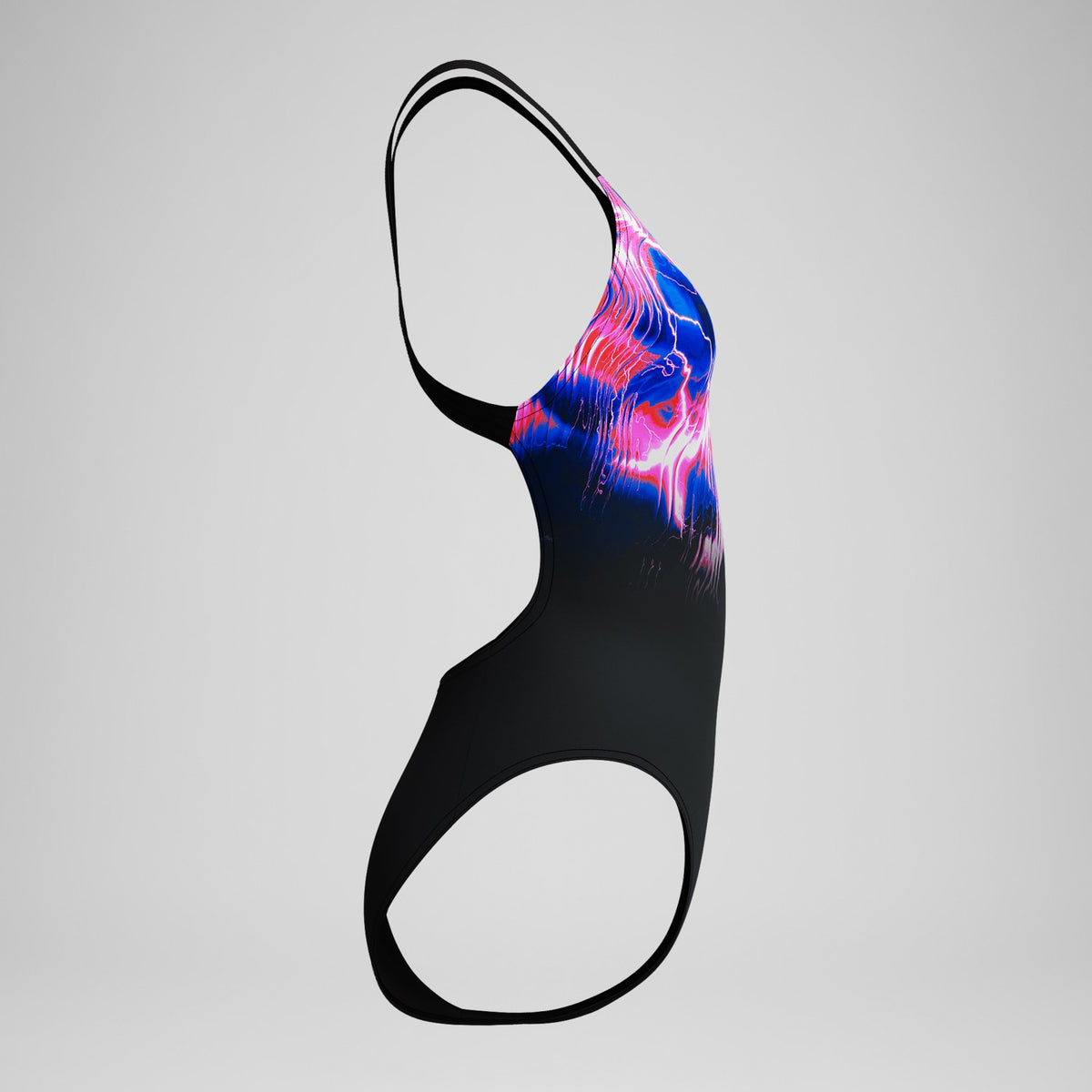Club Training Printed Leaderback One Piece Black/Pink | Speedo