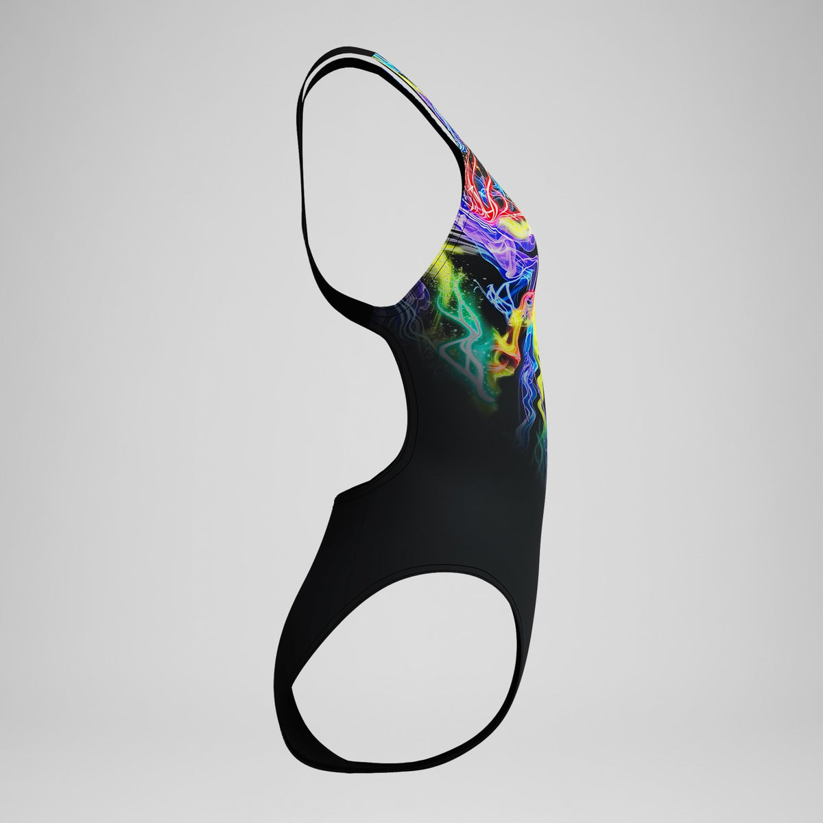 Club Training Printed Powerback Swimsuit Black | Speedo