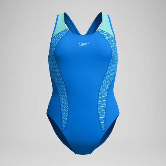 Placement Laneback Swimsuit Blue | Speedo
