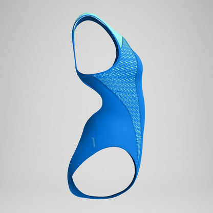 Placement Laneback Swimsuit Blue | Speedo