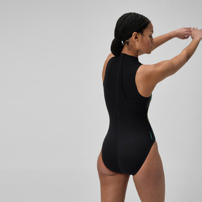 Printed Hydrasuit Black /Green | Speedo