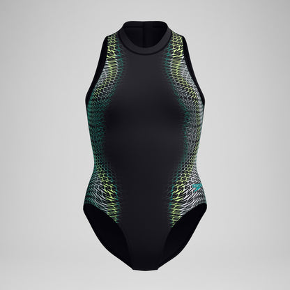 Printed Hydrasuit Black /Green | Speedo