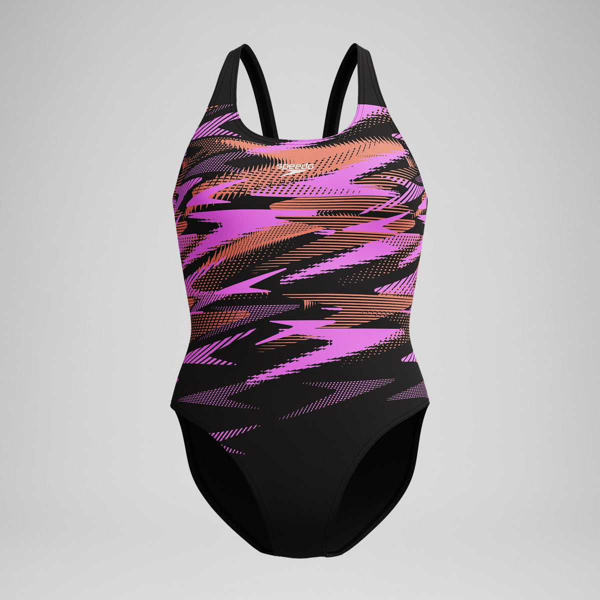 HyberBoom Placement Swimsuit Black/Coral | Speedo