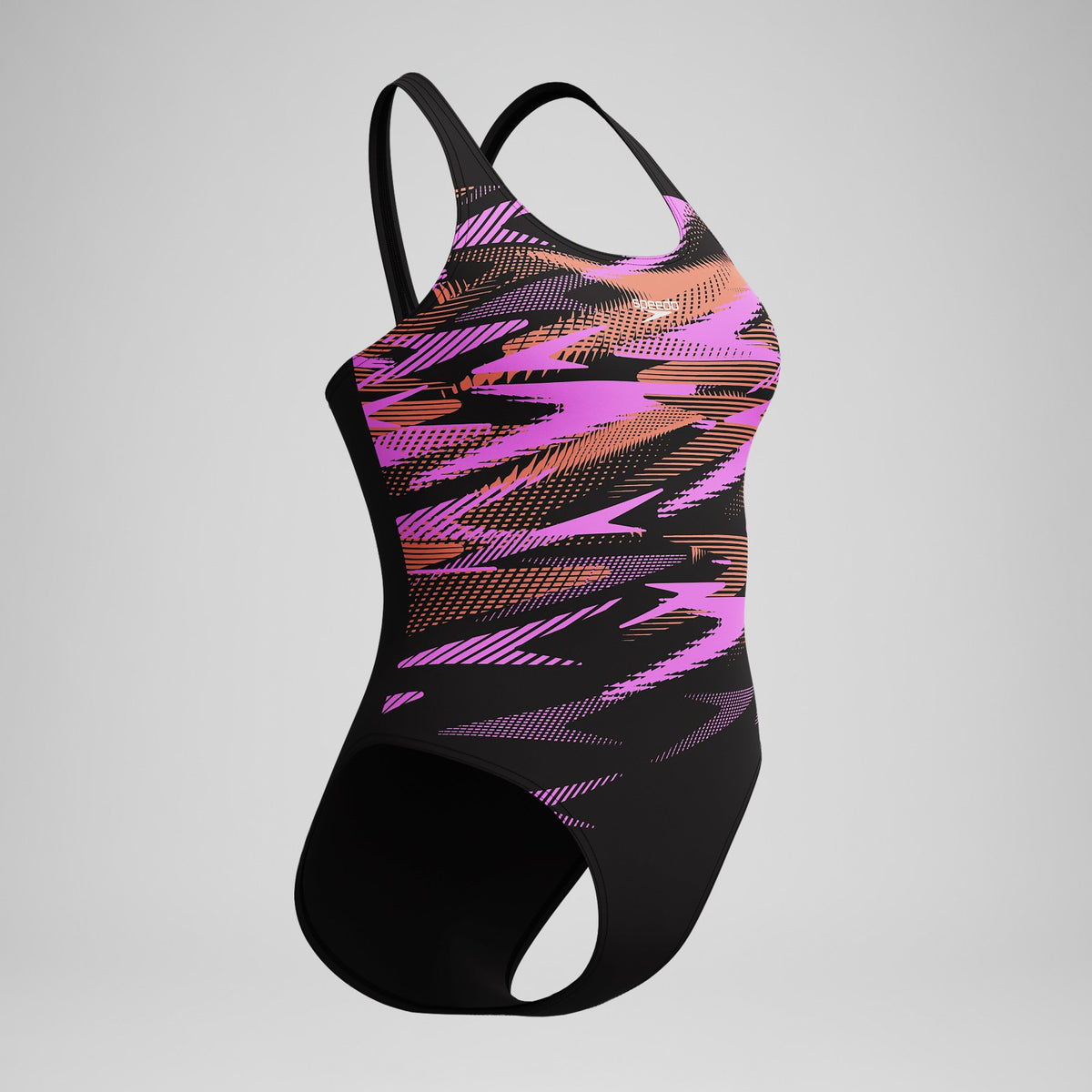 HyberBoom Placement Swimsuit Black/Coral | Speedo