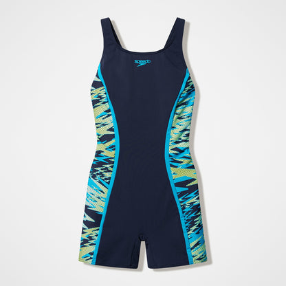 Hyperboom Splice Muscleback Legsuit Black/Turquoise | Speedo