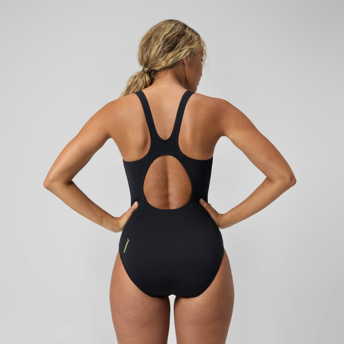 Placement Muscleback Swimsuit Black/Yellow | Speedo