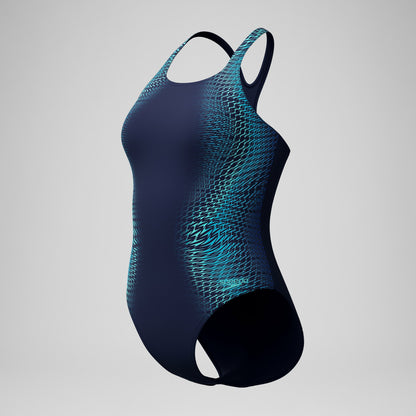 Medalist Printed Swimsuit Blue | Speedo