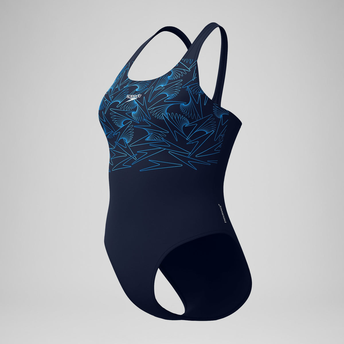 Hyperboom Placement Muscleback Swimsuit Navy/Blue | Speedo