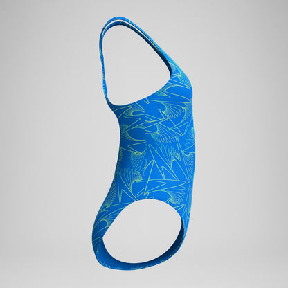 Hyperboom Medalist Allover Print Swimsuit Blue | Speedo