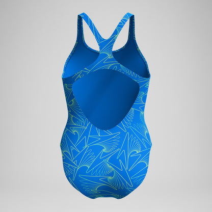 Hyperboom Medalist Allover Print Swimsuit Blue | Speedo