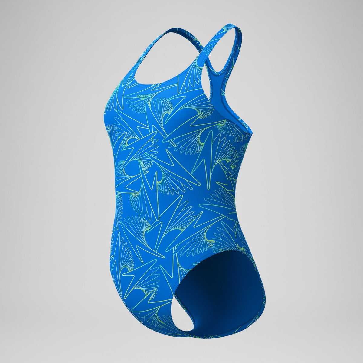 Hyperboom Medalist Allover Print Swimsuit Blue | Speedo
