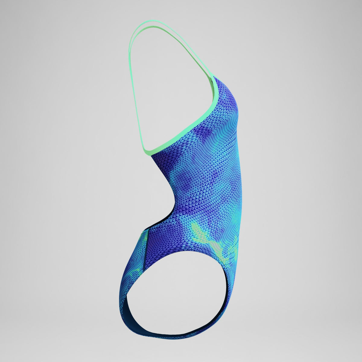 Club Training Printed Turnback Swimsuit Blue | Speedo