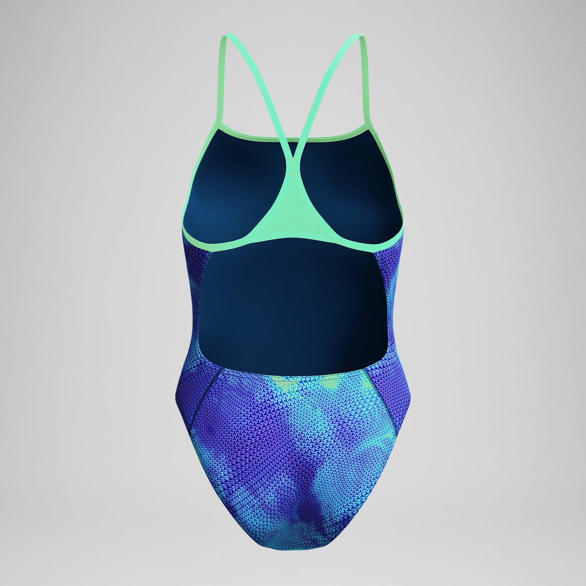 Club Training Printed Turnback Swimsuit Blue | Speedo
