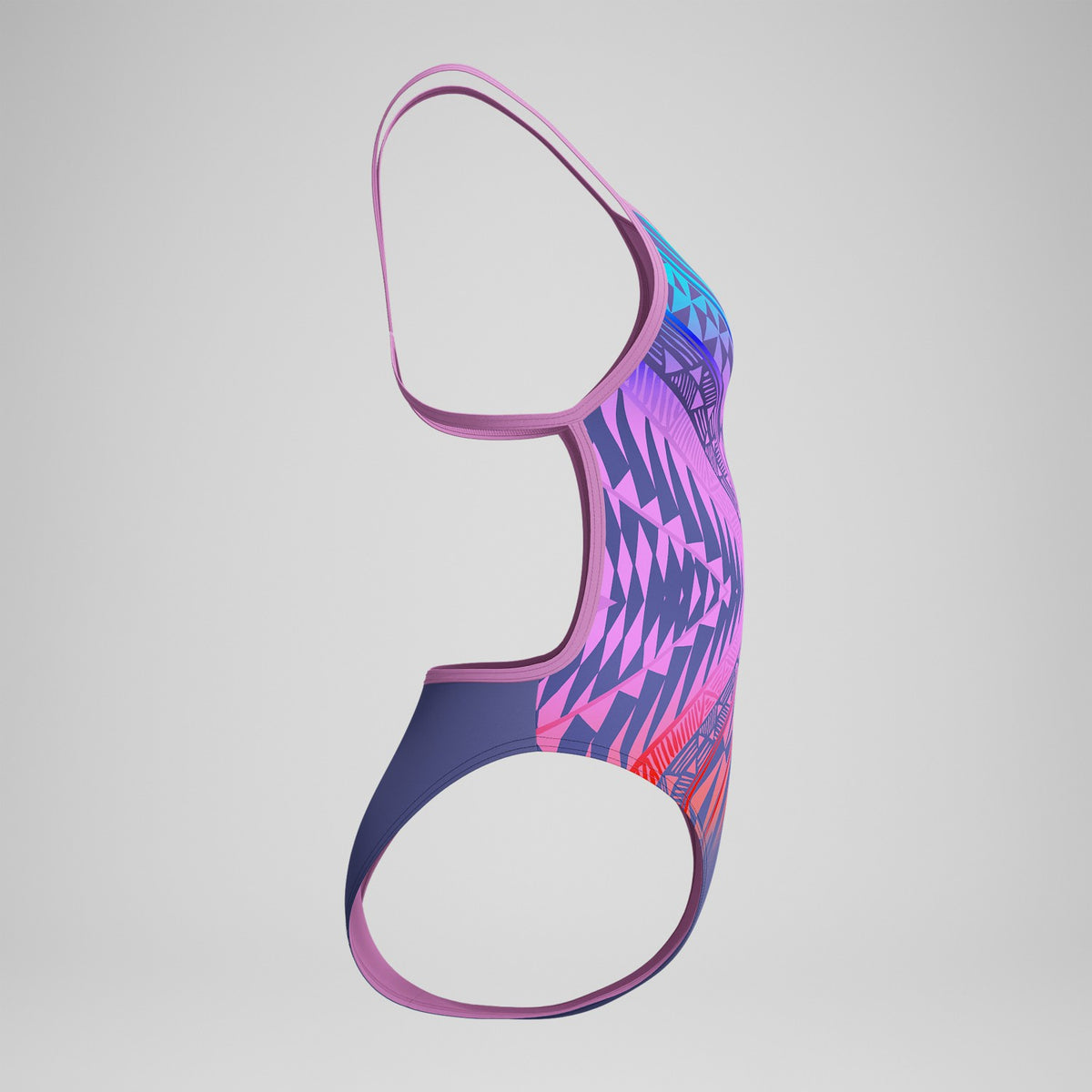 Club Training Placement V Back Swimsuit Pink/Blue | Speedo
