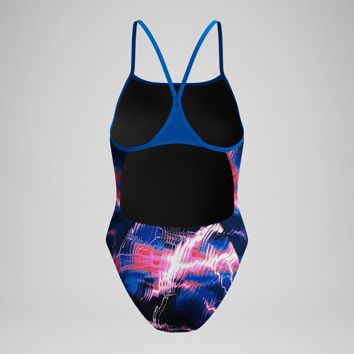 Club Training Printed Turnback Swimsuit Blue/Pink | Speedo