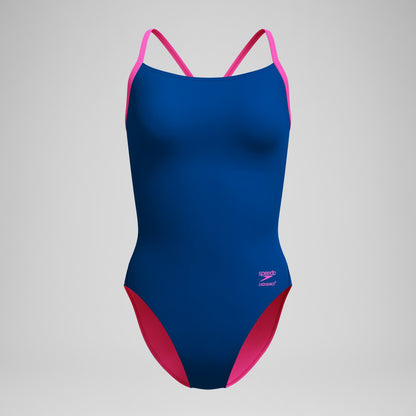 Club Training Solid Flyback 2.0 One Piece Blue/Pink | Speedo