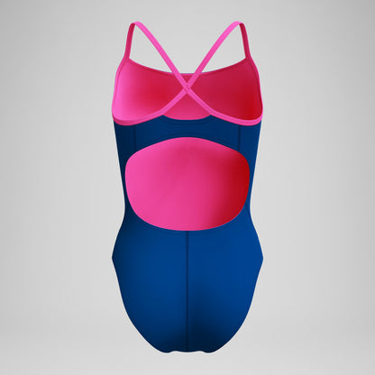 Club Training Solid Flyback 2.0 One Piece Blue/Pink | Speedo