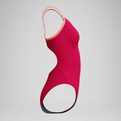 Club Training Solid Flyback 2.0 Swimsuit Red/Orange | Speedo