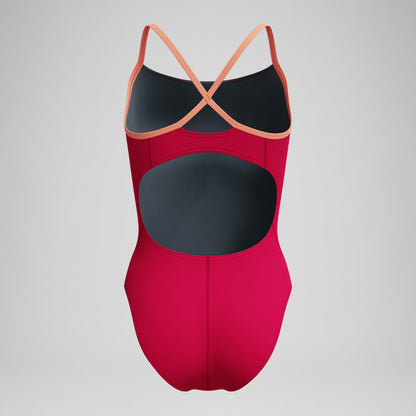 Club Training Solid Flyback 2.0 Swimsuit Red/Orange | Speedo
