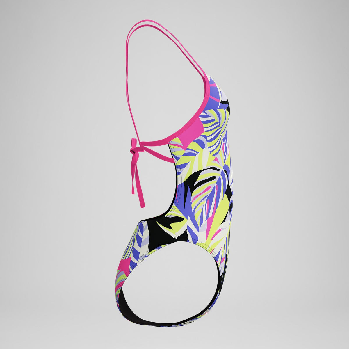 Club Training Printed Tie Back Swimsuit Purple/Pink | Speedo