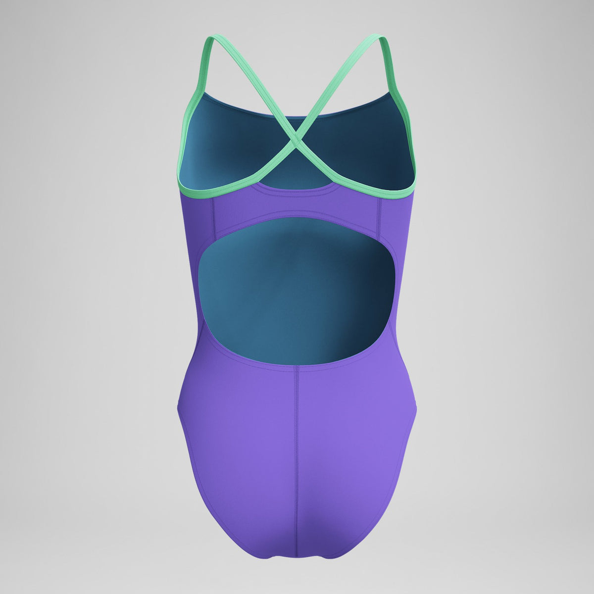 Club Training Solid Flyback 2.0 Swimsuit Purple/Green | Speedo
