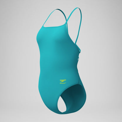 Club Training Solid Web Back Swimsuit Turquoise | Speedo